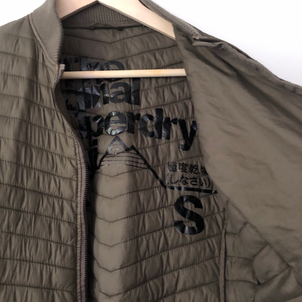 Superdry Olive Bomber Jacket - like new